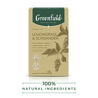 Чай травяной Greenfield Natural Tisane Lemongrass Schisandra 1,8х20 1764646 фото Чай травяной Greenfield Natural Tisane Lemongrass Schisandra 1,8х20 1764646