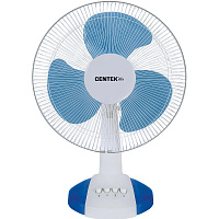 Вентилятор настольный Centek CT-5007 белый/синий фото Вентилятор настольный Centek CT-5007 белый/синий