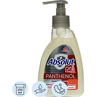 Мыло жидкое Absolut Pro серебро+пантенол 250 г фото Мыло жидкое Absolut Pro серебро+пантенол 250 г