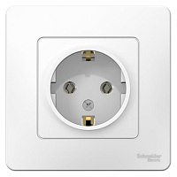 Розетка Schneider Electric Blanca одноместная с заземлением 16А IP20 с рамкой скрытого монтажа белая (BLNRS001011) фото Розетка Schneider Electric Blanca одноместная с заземлением 16А IP20 с рамкой скрытого монтажа белая (BLNRS001011)