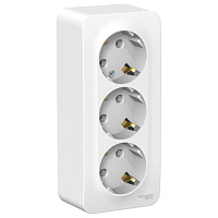 Розетка Schneider Electric Blanca трехместная с заземлением 16А IP20 открытого монтажа белая (BLNRA010311) фото Розетка Schneider Electric Blanca трехместная с заземлением 16А IP20 открытого монтажа белая (BLNRA010311)