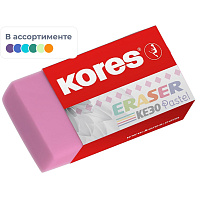 Ластик Kores KE-30 ПВХ прямоугольный 40x21x10 мм фото Ластик Kores KE-30 ПВХ прямоугольный 40x21x10 мм