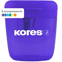 Точилка для карандашей Kores Deposito 1X пластиковая с контейнером фото Точилка для карандашей Kores Deposito 1X пластиковая с контейнером
