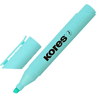 Текстовыделитель Kores High Liner Plus Pastel бирюзовый (толщина линии 0.5-5 мм) фото Текстовыделитель Kores High Liner Plus Pastel бирюзовый (толщина линии 0.5-5 мм)