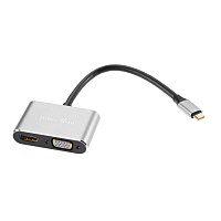 Кабель Telecom USB Type-C - HDMI - VGA - USB A - USB PD Type-C 0.2 метра (TUC055) фото Кабель Telecom USB Type-C - HDMI - VGA - USB A - USB PD Type-C 0.2 метра (TUC055)