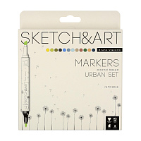 Набор маркеров для скетчинга Sketch&Art Архитектура двухсторонние 12 цветов (толщина линии 1-5 мм) фото Набор маркеров для скетчинга Sketch&Art Архитектура двухсторонние 12 цветов (толщина линии 1-5 мм)