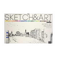 Краски акриловые Sketch&Art набор 36 цветов по 12 мл в тубах фото Краски акриловые Sketch&Art набор 36 цветов по 12 мл в тубах