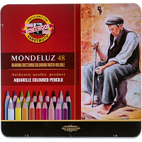 Карандаши акварельные Koh-i-Noor Mondeluz Old Man шестигранные 48 цветов в наборе фото Карандаши акварельные Koh-i-Noor Mondeluz Old Man шестигранные 48 цветов в наборе