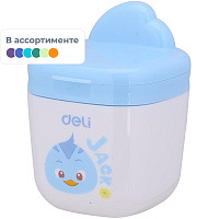 Точилка для карандашей Deli ER01300 пластиковая с контейнером фото Точилка для карандашей Deli ER01300 пластиковая с контейнером