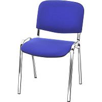 Стул офисный Easy Chair Изо синий ткань металл хромированный (1550829) фото Стул офисный Easy Chair Изо синий ткань металл хромированный (1550829)