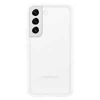 Чехол-накладка Samsung Frame Cover S22 для Samsung Galaxy S22 прозрачный/белый (SAM-EF-MS901CWEGRU) фото Чехол-накладка Samsung Frame Cover S22 для Samsung Galaxy S22 прозрачный/белый (SAM-EF-MS901CWEGRU)