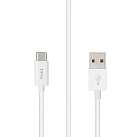 Кабель TFN USB A - USB Type-C 1 метр (TFN-CUSBCUSB1MTPWH) фото Кабель TFN USB A - USB Type-C 1 метр (TFN-CUSBCUSB1MTPWH)