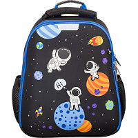 Ранец Комус Класс (№1 School) Space time анатомический черный с двумя отделениями фото Ранец Комус Класс (№1 School) Space time анатомический черный с двумя отделениями