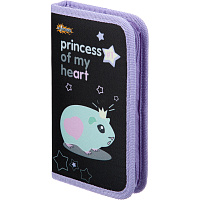 Пенал односекционный Комус Класс Princess черный фото Пенал односекционный Комус Класс Princess черный