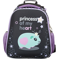 Ранец Комус Класс Basic Princess анатомический черный с двумя отделениями фото Ранец Комус Класс Basic Princess анатомический черный с двумя отделениями