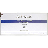 Чай черный Althaus Grand Pack English Breakfast St. Andrews 15 пакетиков фото Чай черный Althaus Grand Pack English Breakfast St. Andrews 15 пакетиков