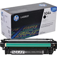 Картридж лазерный HP 504A CE250A черный оригинальный фото Картридж лазерный HP 504A CE250A черный оригинальный
