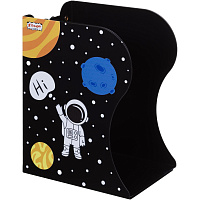 Подставка для книг Комус Класс Space time металлическая черная фото Подставка для книг Комус Класс Space time металлическая черная