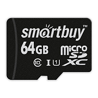 Карта памяти 64 ГБ microSDXC SmartBuy SB64GBSDCL10-00 Class 10 UHS-I U1 фото Карта памяти 64 ГБ microSDXC SmartBuy SB64GBSDCL10-00 Class 10 UHS-I U1