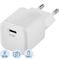 Сетевое зарядное устройство uBear Select Wall 20 Вт (WC20WH01-AD) фото Сетевое зарядное устройство uBear Select Wall 20 Вт (WC20WH01-AD)