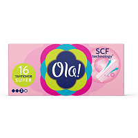 Тампоны гигиенические Ola! Tampons Super (16 штук в упаковке) фото Тампоны гигиенические Ola! Tampons Super (16 штук в упаковке)