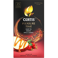 Чай черный Curtis Pleasure Time 25 сашет (шиповник, карамель, яблоко) фото Чай черный Curtis Pleasure Time 25 сашет (шиповник, карамель, яблоко)