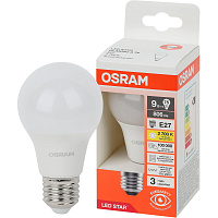 Лампа светодиодная Osram 9 Вт E27 A 2700 K 806 Лм (4058075695740) фото Лампа светодиодная Osram 9 Вт E27 A 2700 K 806 Лм (4058075695740)