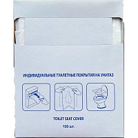 Одноразовые покрытия на унитаз д/дисп 1/4сл 100шт/уп фото Одноразовые покрытия на унитаз д/дисп 1/4сл 100шт/уп