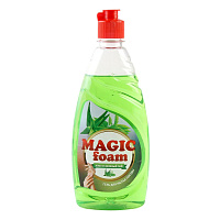 Средство для мытья посуды Magic Foam Алоэ вера и зеленый чай 500 г фото Средство для мытья посуды Magic Foam Алоэ вера и зеленый чай 500 г