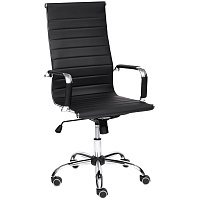 Кресло для руководителя TetChair Urban черное (искусственная кожа, металл) фото Кресло для руководителя TetChair Urban черное (искусственная кожа, металл)