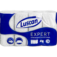 Полотенца бумажные Luscan Expert 3-слойные белые 4 рулона 11.25 метров фото Полотенца бумажные Luscan Expert 3-слойные белые 4 рулона 11.25 метров