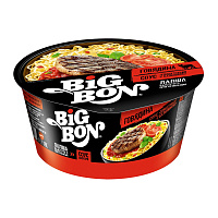 Лапша BigBon говядина + соус томатный с базиликом (24 штуки по 85 г) фото Лапша BigBon говядина + соус томатный с базиликом (24 штуки по 85 г)