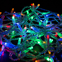 Гирлянда светодиодная Neon-Night Нить разноцветный свет 100 светодиодов (10 м, 305-189) фото Гирлянда светодиодная Neon-Night Нить разноцветный свет 100 светодиодов (10 м, 305-189)