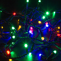 Гирлянда светодиодная Neon-Night Нить разноцветный свет 100 светодиодов (10 м, 305-179) фото Гирлянда светодиодная Neon-Night Нить разноцветный свет 100 светодиодов (10 м, 305-179)