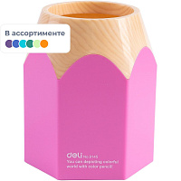 Подставка-стакан для канцелярских принадлежностей Deli E9145 10.4x8.7x8.7 см фото Подставка-стакан для канцелярских принадлежностей Deli E9145 10.4x8.7x8.7 см