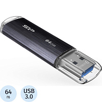 Флешка USB 3.0 64 ГБ Silicon Power Blaze B02 (SP064GBUF3B02V1K) фото Флешка USB 3.0 64 ГБ Silicon Power Blaze B02 (SP064GBUF3B02V1K)