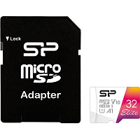 Карта памяти 32 ГБ microSDHC Silicon Power Elite SP032GBSTHBV1V20SP UHS-I U1 V10 A1 фото Карта памяти 32 ГБ microSDHC Silicon Power Elite SP032GBSTHBV1V20SP UHS-I U1 V10 A1