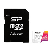 Карта памяти 256 ГБ microSDХC Silicon Power Elite SP256GBSTXBV1V20SP UHS-I U1 V10 A1 фото Карта памяти 256 ГБ microSDХC Silicon Power Elite SP256GBSTXBV1V20SP UHS-I U1 V10 A1