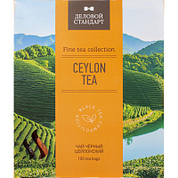 Чай черный Деловой стандарт Ceylon tea 100 пакетиков фото Чай черный Деловой стандарт Ceylon tea 100 пакетиков