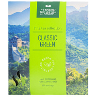 Чай зеленый Деловой стандарт Classic green 100 пакетиков фото Чай зеленый Деловой стандарт Classic green 100 пакетиков