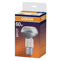 Лампа накаливания Osram 60 Вт E27 рефлекторная 2700 K матовая теплый белый свет (4052899182264) фото Лампа накаливания Osram 60 Вт E27 рефлекторная 2700 K матовая теплый белый свет (4052899182264)