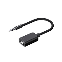 Переходник Pero mini-jack 3.5 мм - mini-jack 3.5 мм - mini-jack 3.5 мм 0.1 метра (4603768350644) фото Переходник Pero mini-jack 3.5 мм - mini-jack 3.5 мм - mini-jack 3.5 мм 0.1 метра (4603768350644)