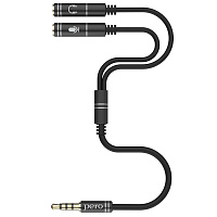 Удлинитель Pero mini-jack 3.5 мм - mini-jack 3.5 мм - mini-jack 3.5 мм 0.34 метра (4603768350927) фото Удлинитель Pero mini-jack 3.5 мм - mini-jack 3.5 мм - mini-jack 3.5 мм 0.34 метра (4603768350927)