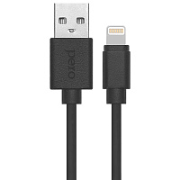 Кабель PERO, DC-03, 8-pin Lightning, 2.4А, 1м, черный фото Кабель PERO, DC-03, 8-pin Lightning, 2.4А, 1м, черный