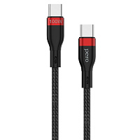 Кабель Pero DC-10 PD USB Type-C - USB Type-C 100 Вт 1.5 метра (4603768351351) фото Кабель Pero DC-10 PD USB Type-C - USB Type-C 100 Вт 1.5 метра (4603768351351)
