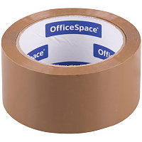 Клейкая лента упаковочная OfficeSpace, 48мм*66м, 45мкм, темная, ШК фото Клейкая лента упаковочная OfficeSpace, 48мм*66м, 45мкм, темная, ШК