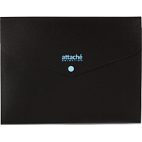 Папка-органайзер Attache Selection Black&Bluе А4 черная/голубая 3 отделения (325х245 мм) фото Папка-органайзер Attache Selection Black&Bluе А4 черная/голубая 3 отделения (325х245 мм)