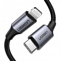 Кабель Ugreen USB Type-C - Lighting 1.5 м (60760) фото Кабель Ugreen USB Type-C - Lighting 1.5 м (60760)