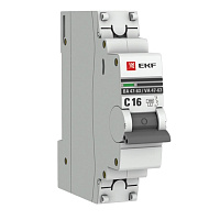 Выключатель автоматический EKF 1П 16А С 4500А (mcb4763-1-16C-pro) фото Выключатель автоматический EKF 1П 16А С 4500А (mcb4763-1-16C-pro)