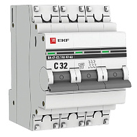 Выключатель автоматический EKF 3П 32А С 4500А (mcb4763-3-32C-pro) фото Выключатель автоматический EKF 3П 32А С 4500А (mcb4763-3-32C-pro)